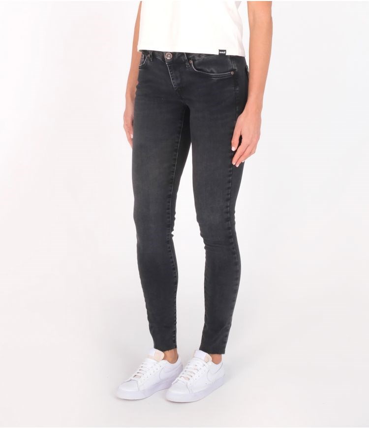 Hurley Bianca Skiny Oceancare Denim Pant Bottoms Schwarz | 49PUMOVRA