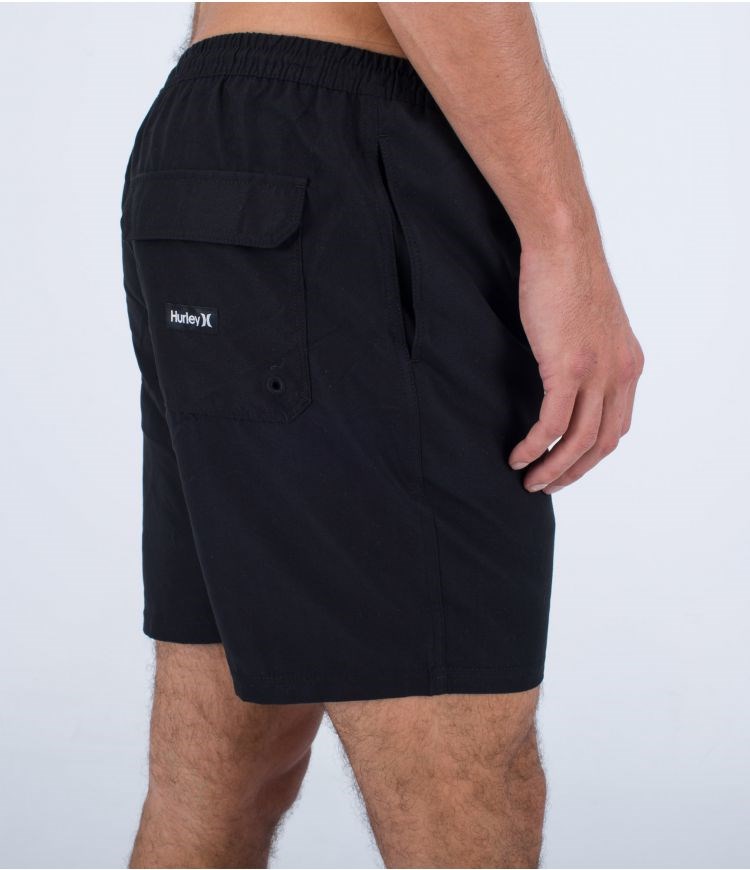 Hurley Boardshort Solid Volley Schwarz | 21NALVXUF