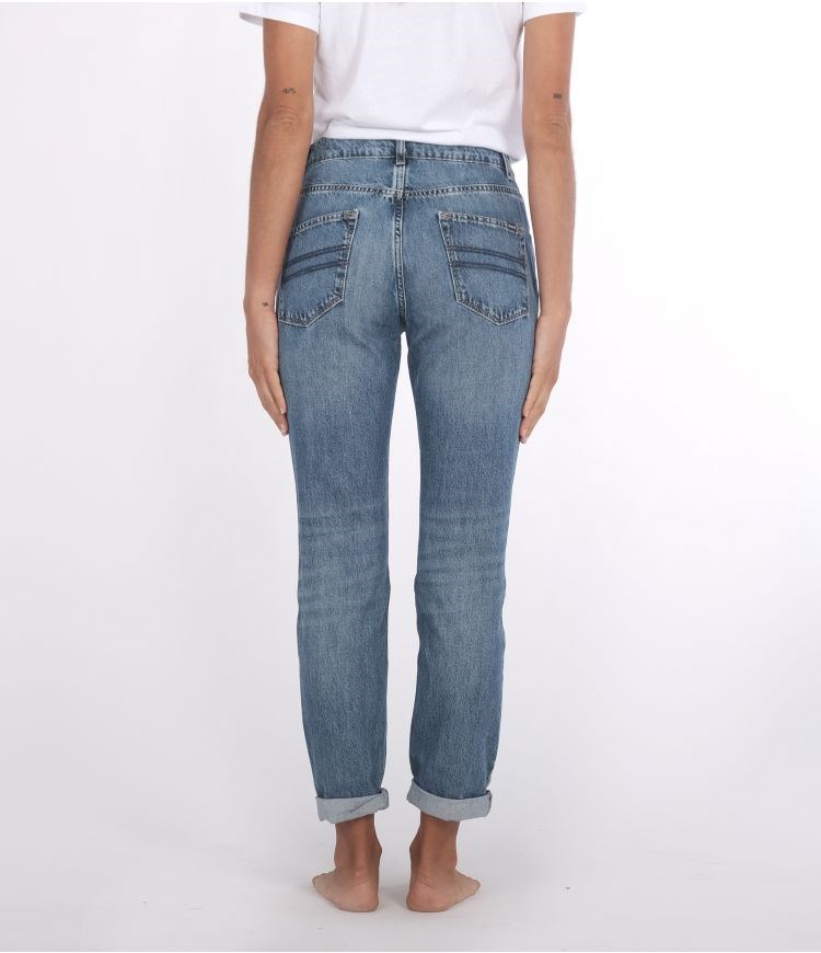 Hurley Boyfriend Oceancare Denim Pant Bottoms Blau | 85NCVUJLY