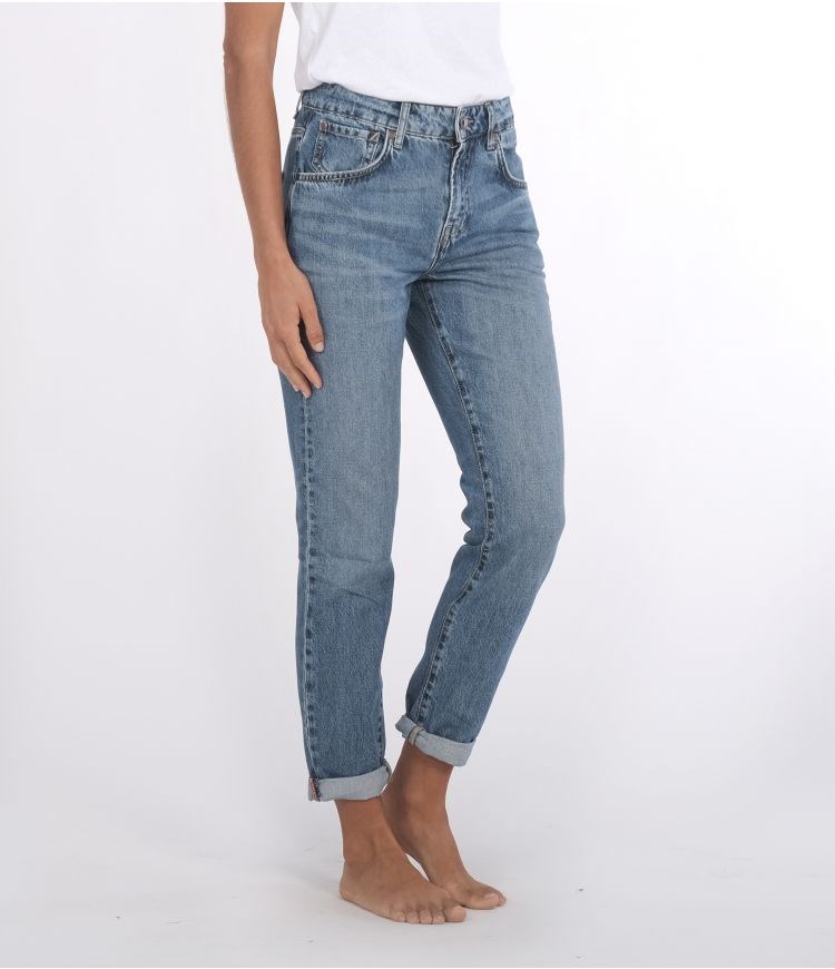 Hurley Boyfriend Oceancare Denim Pant Bottoms Blau | 85NCVUJLY