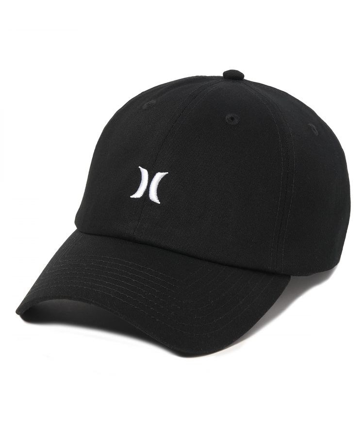 Hurley Cap Mom Iconic Schwarz Weiß | 46PDWOURG