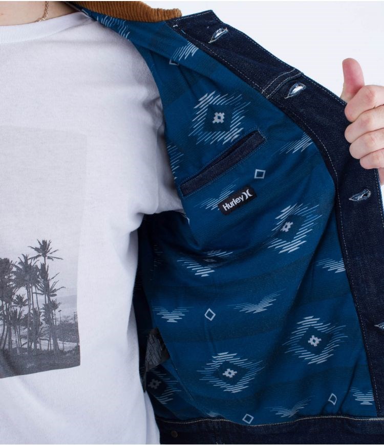 Hurley Denim Jacket Oceancare Genny Denim22 | 61VBLNTQG