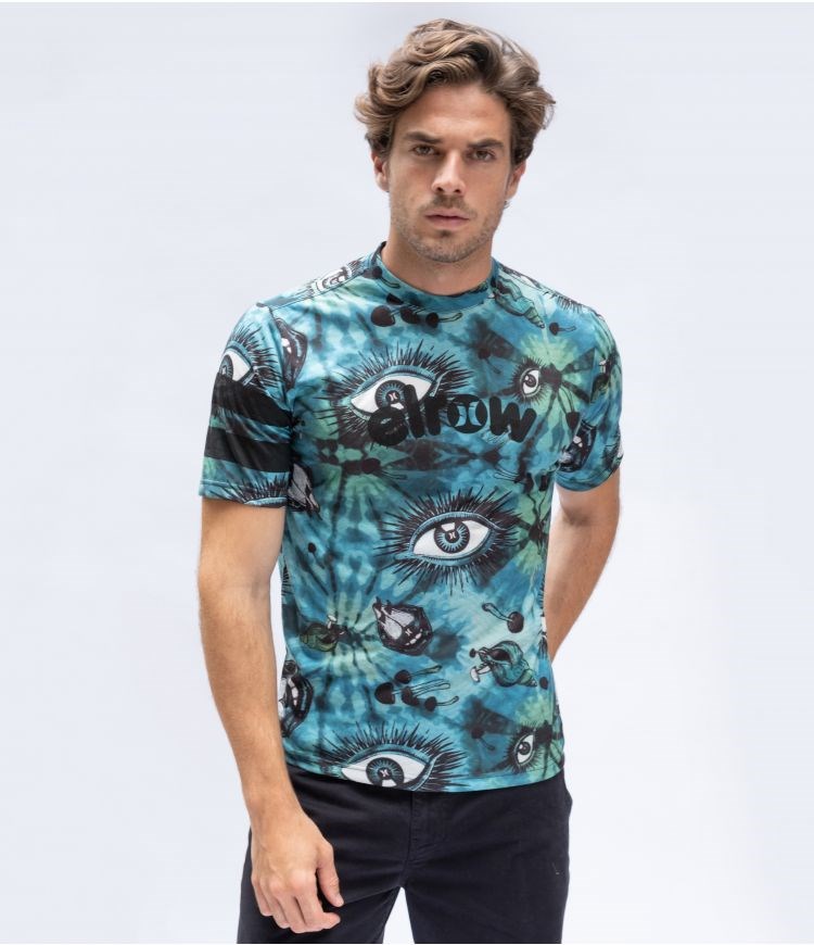Hurley Elrow Allover Printed Tee Ss Tops And T-shirts Grün | 27GUPCKYJ