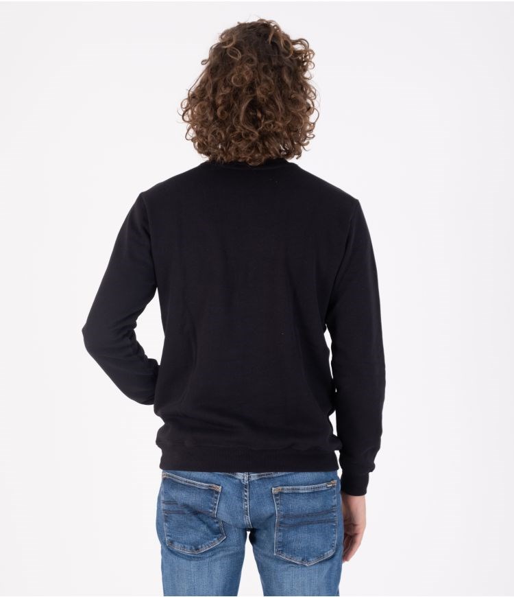 Hurley Elrow Basic Fleece Crew Sweatshirts And Hoodies Schwarz | 31POEXMJI