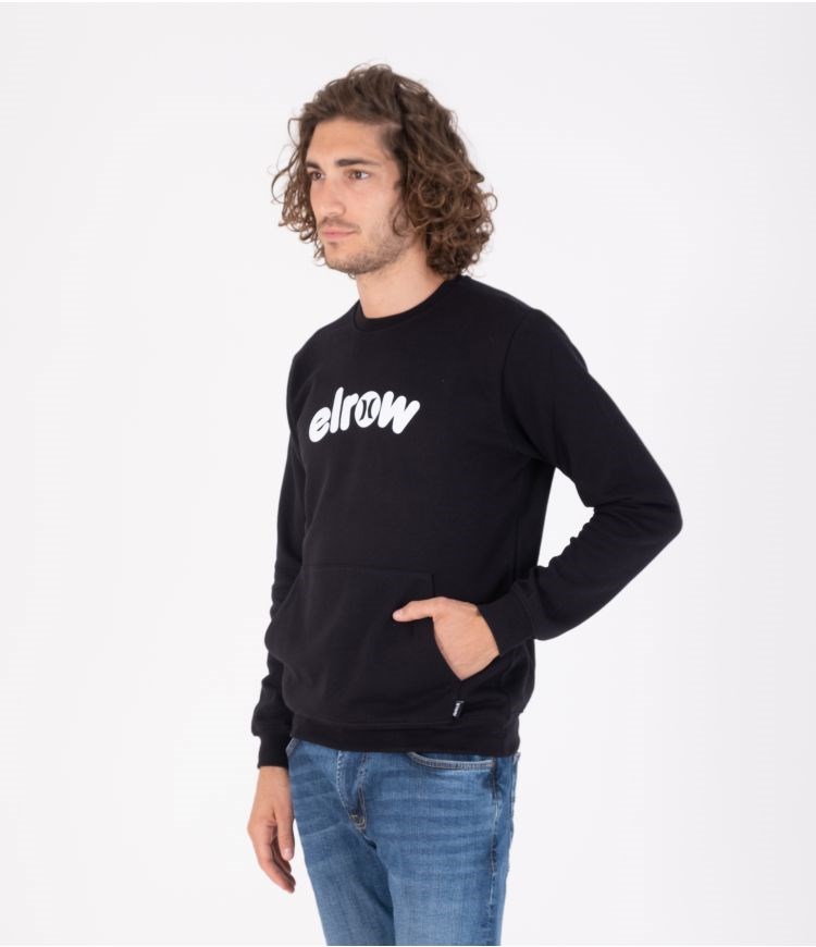 Hurley Elrow Basic Fleece Crew Sweatshirts And Hoodies Schwarz | 31POEXMJI