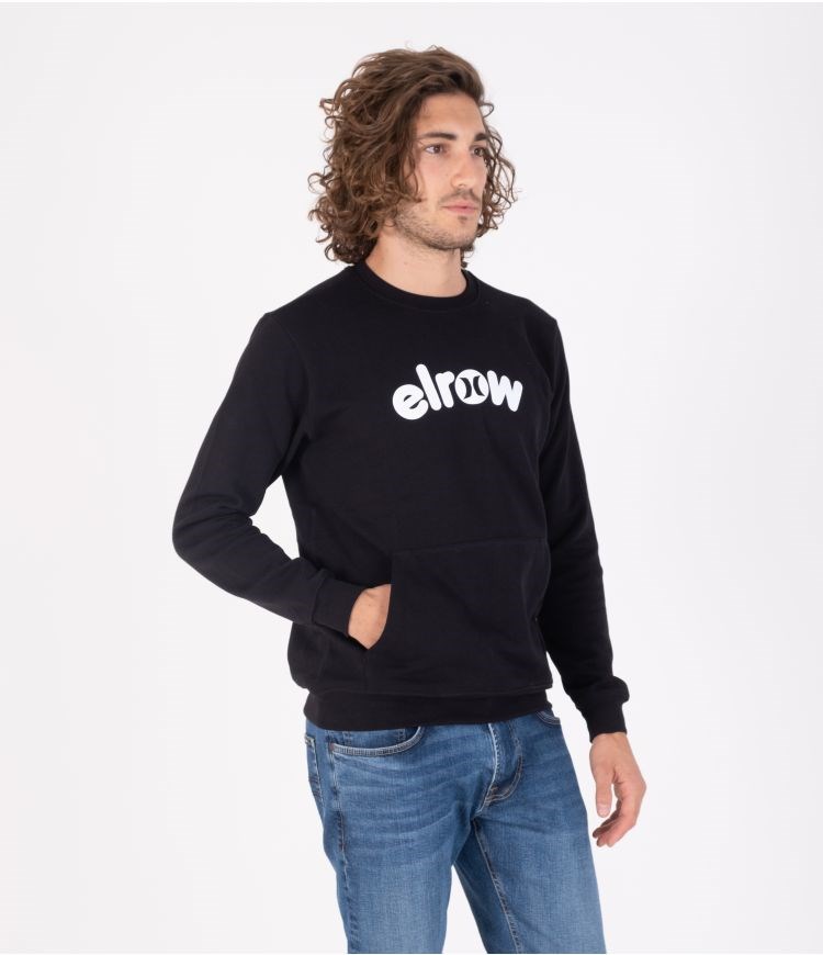 Hurley Elrow Basic Fleece Crew Sweatshirts And Hoodies Schwarz | 31POEXMJI