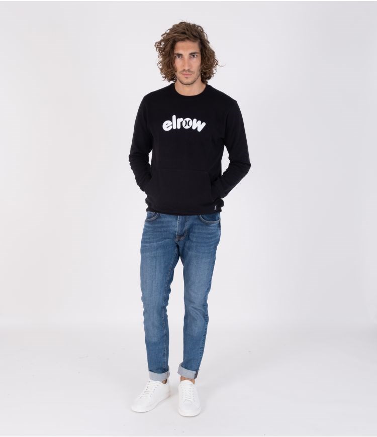 Hurley Elrow Basic Fleece Crew Sweatshirts And Hoodies Schwarz | 31POEXMJI