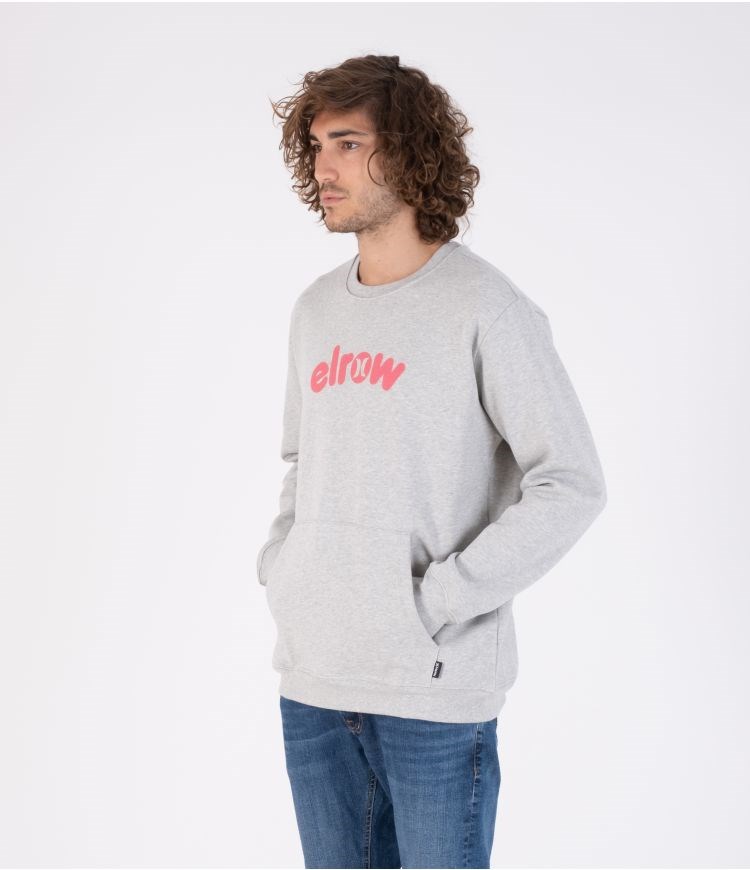 Hurley Elrow Basic Fleece Crew Sweatshirts And Hoodies Grau | 78JZSBENM
