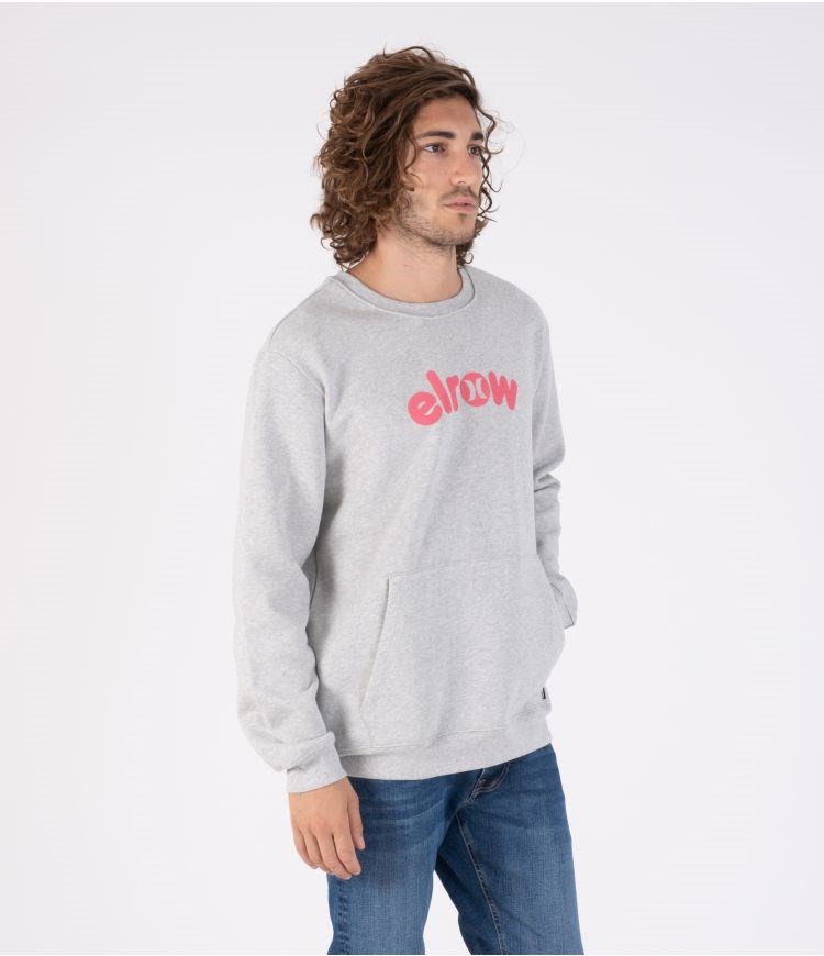 Hurley Elrow Basic Fleece Crew Sweatshirts And Hoodies Grau | 78JZSBENM
