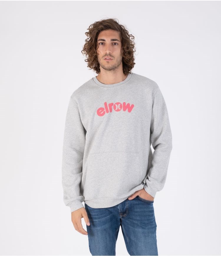 Hurley Elrow Basic Fleece Crew Sweatshirts And Hoodies Grau | 78JZSBENM