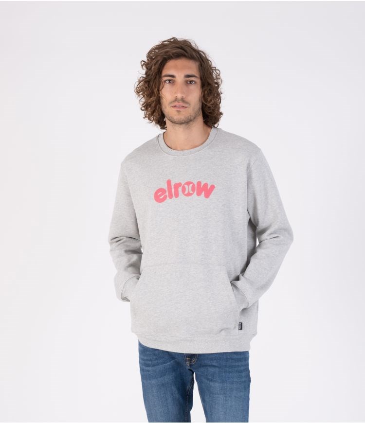 Hurley Elrow Basic Fleece Crew Sweatshirts And Hoodies Grau | 78JZSBENM