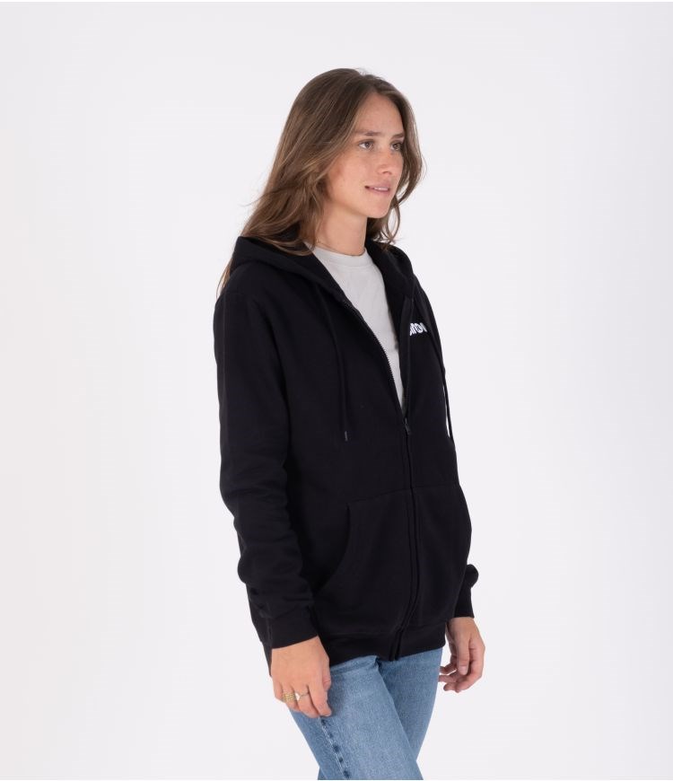 Hurley Elrow Basic Fleece Zip Sweatshirts And Hoodies Schwarz | 53ROADBIH