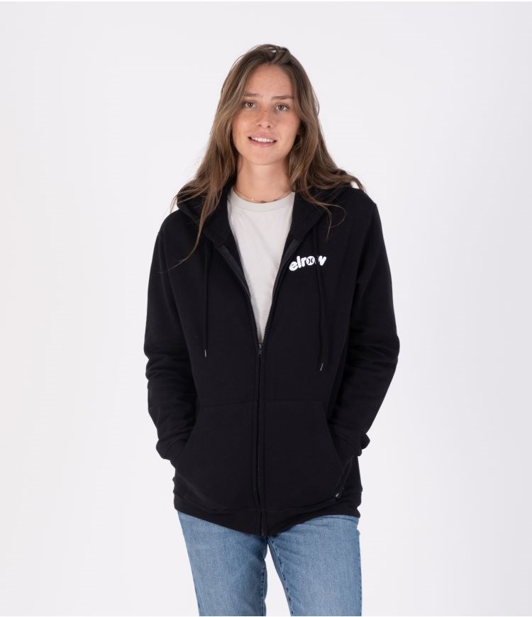 Hurley Elrow Basic Fleece Zip Sweatshirts And Hoodies Schwarz | 53ROADBIH