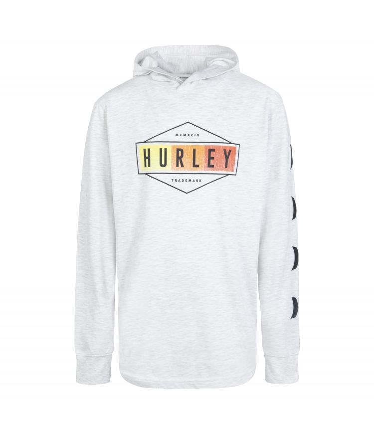 Hurley Hoodie Boy - Graphic Birch Heather | 84LIJKTSA
