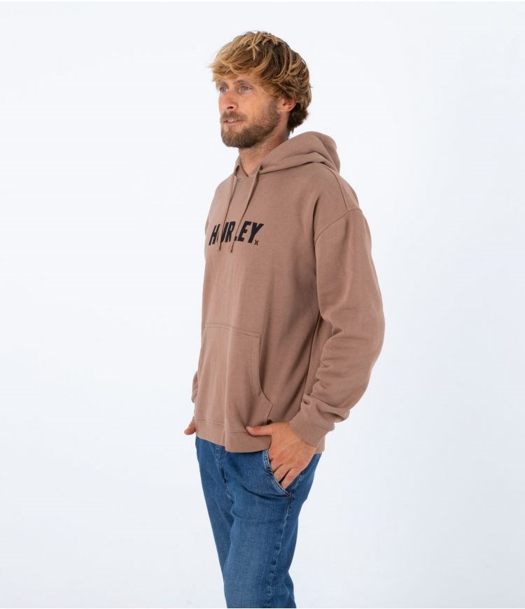 Hurley Hoodie Fastlane Solid Taupe Haze | 73NFDSIXR