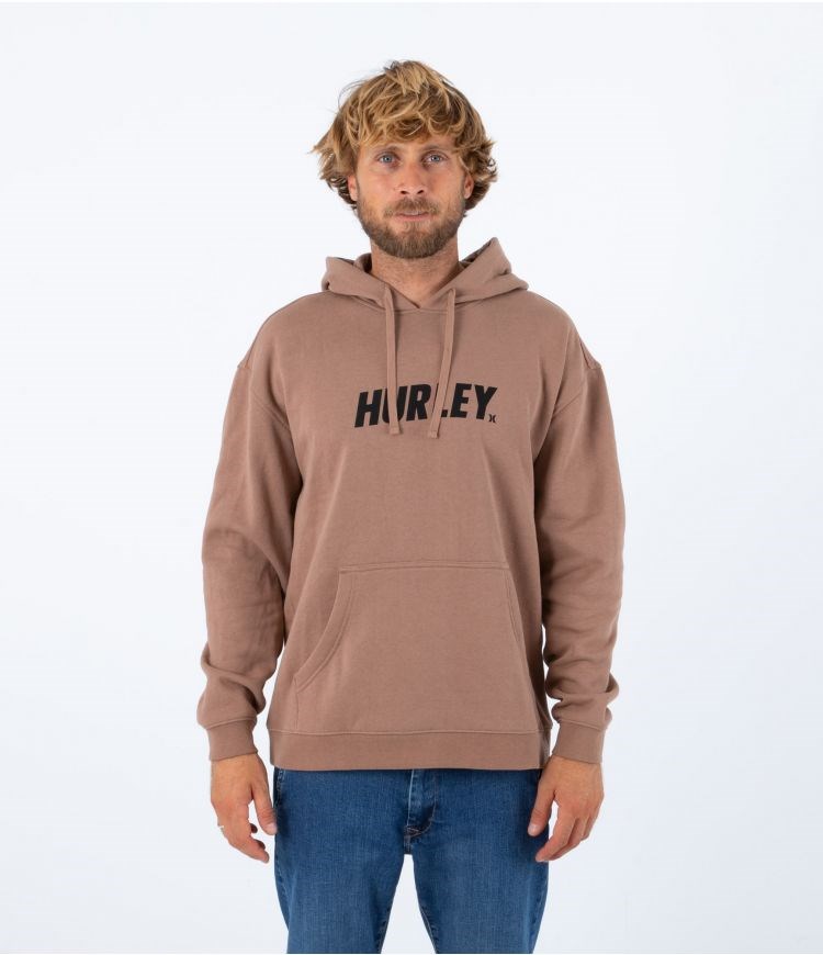 Hurley Hoodie Fastlane Solid Taupe Haze | 73NFDSIXR