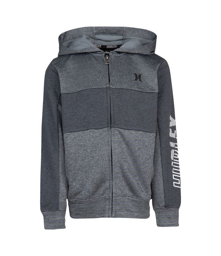 Hurley Hoodie Full Zip Boy - H2o Dri Solar Grau | 98ZKHELBN