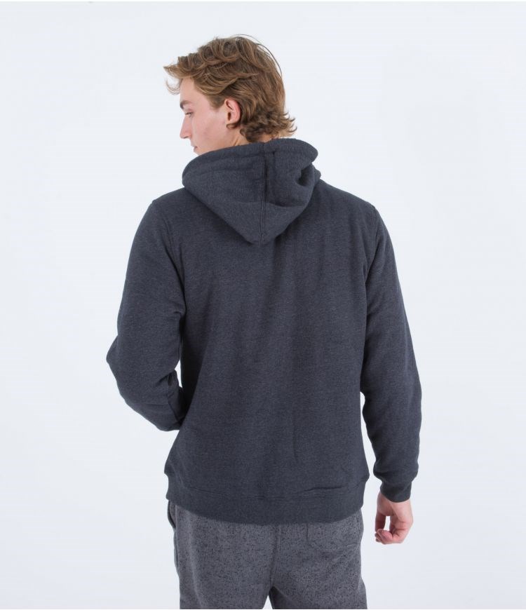 Hurley Hoodie Full Zip Fastlane Burrito Grau | 72DTKIHCY