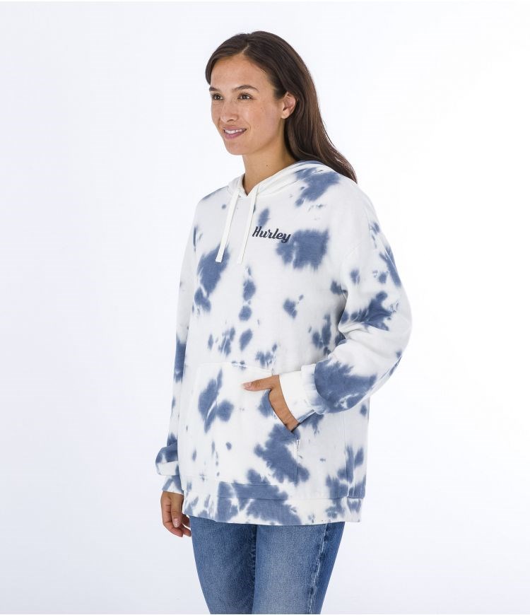 Hurley Hoodie Helan Weiß Blau | 67DHMRWJC