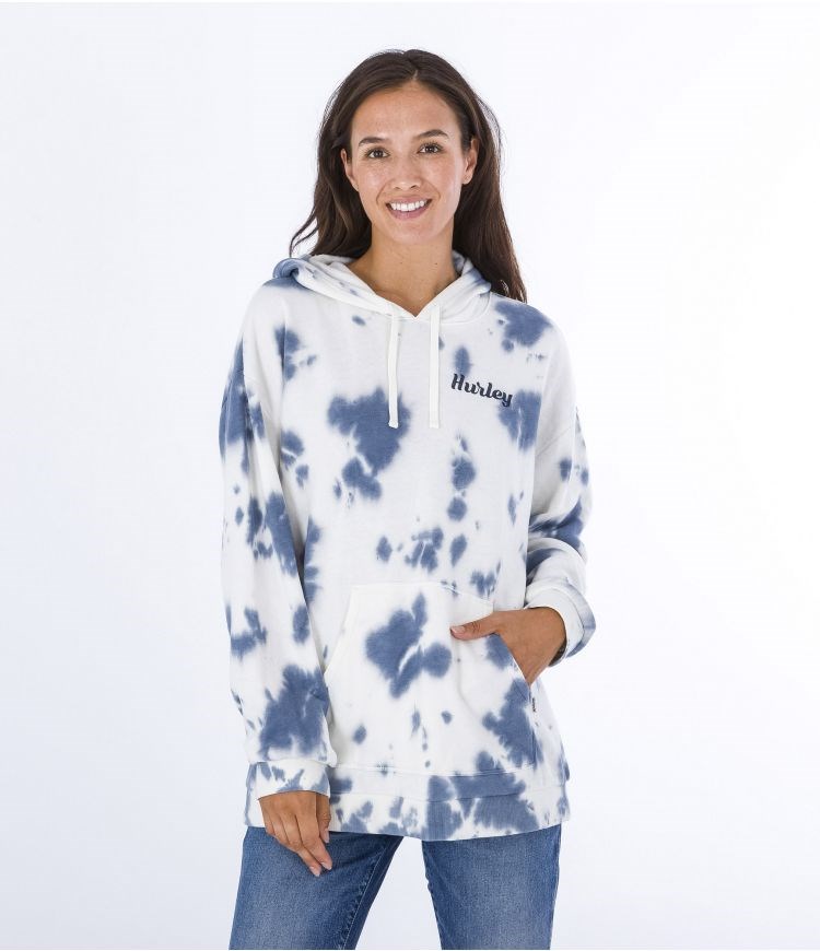Hurley Hoodie Helan Weiß Blau | 67DHMRWJC