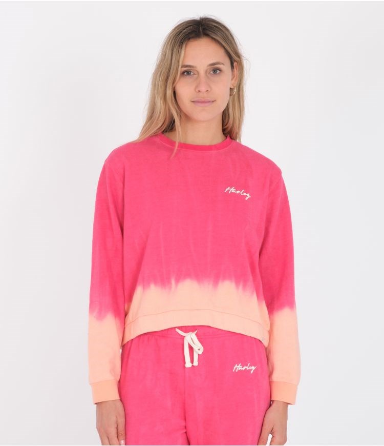 Hurley Hoodie Klassische Fit Tie Dye Rosa | 42XZNCTIU