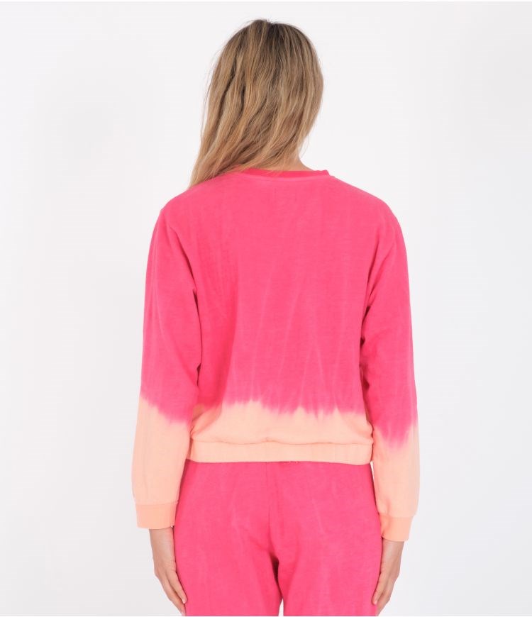 Hurley Hoodie Klassische Fit Tie Dye Rosa | 42XZNCTIU