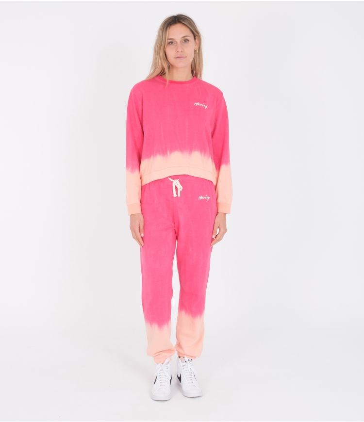 Hurley Hoodie Klassische Fit Tie Dye Rosa | 42XZNCTIU
