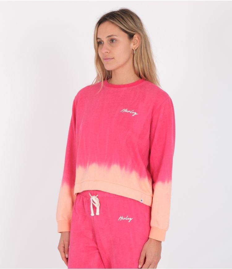 Hurley Hoodie Klassische Fit Tie Dye Rosa | 42XZNCTIU