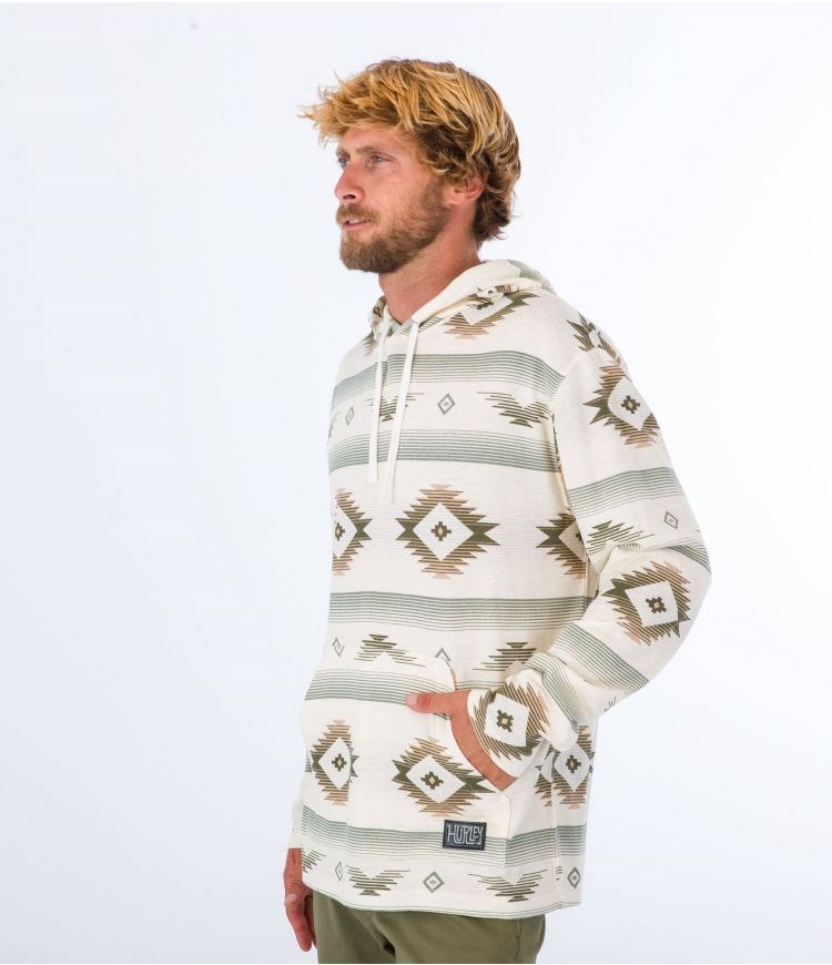 Hurley Hoodie Mofern Surf Poncho Barely Bone | 17LNOSTQU