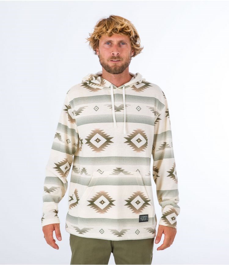Hurley Hoodie Mofern Surf Poncho Barely Bone | 17LNOSTQU