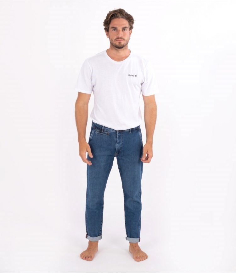 Hurley Hr Chino Crop Oceancare Denim Pant Trousers Denim He2 | 09AQHJKIV