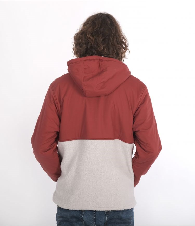Hurley Hudson Burrrito Anorak Sweatshirts And Hoodies Redstone | 06ULFNQSA