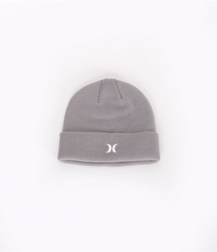 Hurley Icon Cuff Beanie Grau | 80KBUAGOY