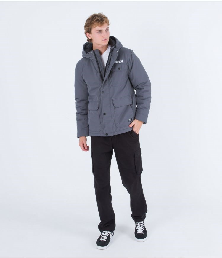Hurley Idyllwild 3m Parka Jacket Grau | 95LEQSZPM