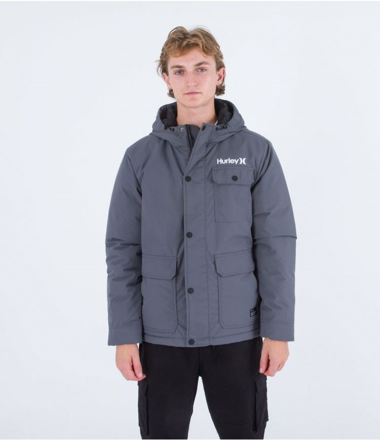 Hurley Idyllwild 3m Parka Jacket Grau | 95LEQSZPM