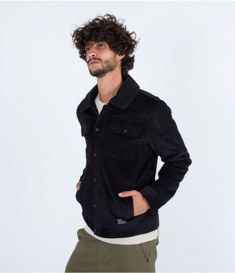Hurley Jacket Gurney 2.0 Cord Schwarz | 49YCXUGKD
