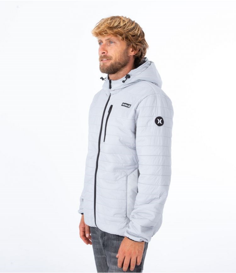 Hurley Jacket Packable Balsam Hellgrau | 41JAFWUVT