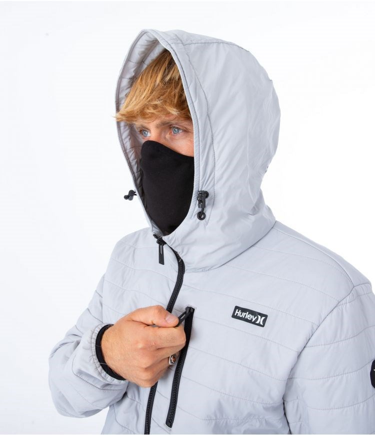 Hurley Jacket Packable Balsam Hellgrau | 41JAFWUVT