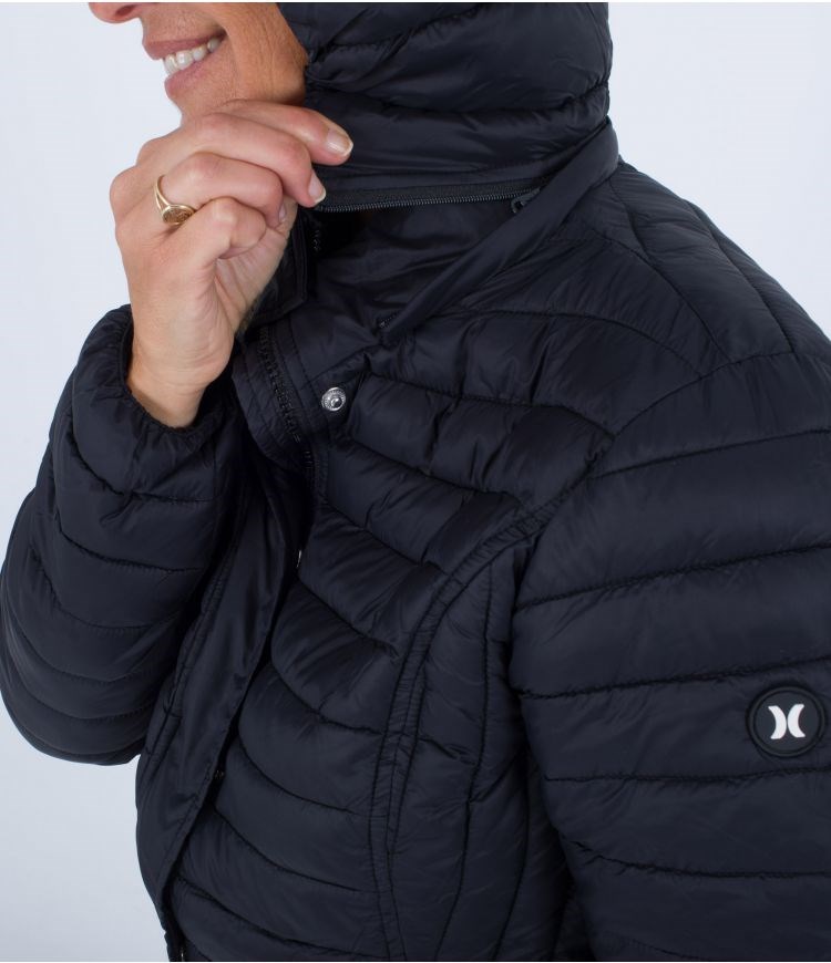 Hurley Jacket Packable Laufschuhe Schwarz | 64YERKXWF