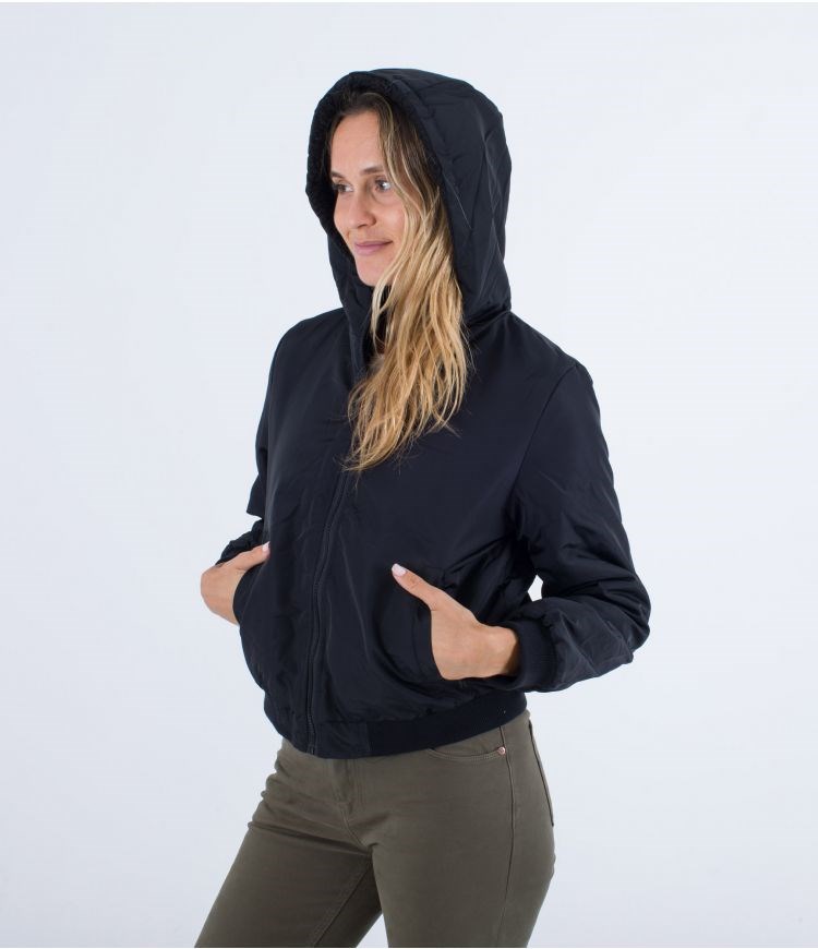 Hurley Jacket Reversible Sherpa Bomber Schwarz | 98DFSNOHL
