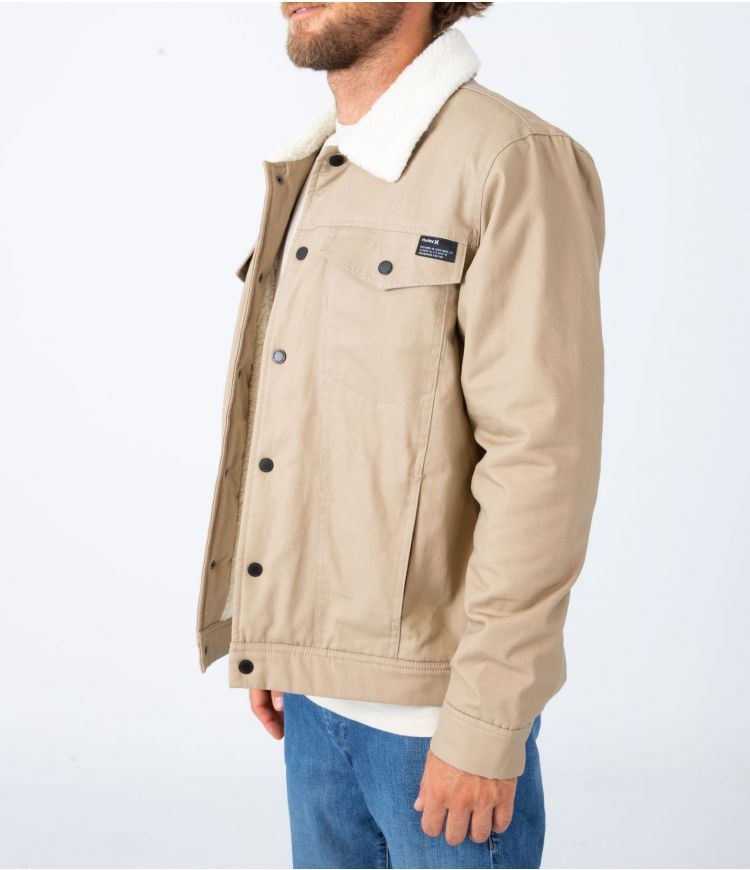 Hurley Jacket Roy Trucker Khaki | 74FUMBCTA