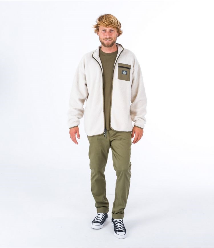 Hurley Jacket Sherpa Boulder Burrito Bone | 12JPLXRSN