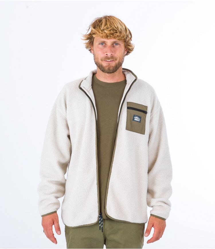 Hurley Jacket Sherpa Boulder Burrito Bone | 12JPLXRSN
