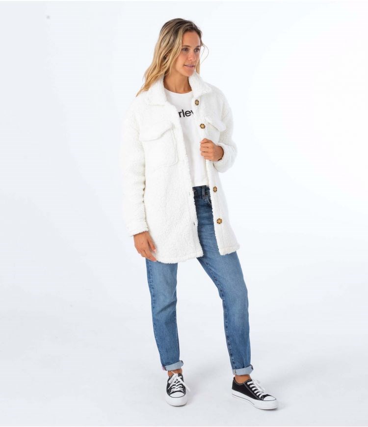 Hurley Jacket Sherpa Marshmallow | 06RYCQLJD