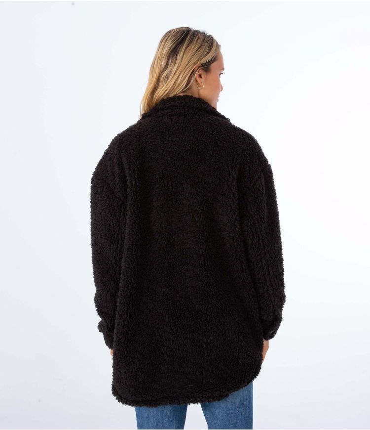 Hurley Jacket Sherpa Schwarz | 64LCRHMSD
