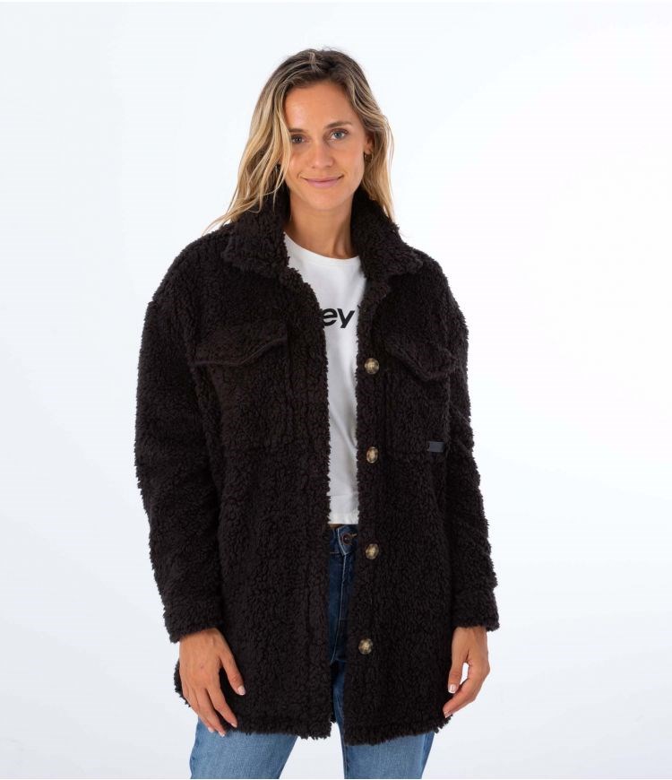 Hurley Jacket Sherpa Schwarz | 64LCRHMSD