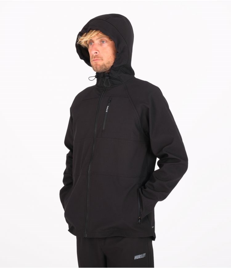 Hurley Jacket With Zip Heat Elite Schwarz | 75AZLFVCN