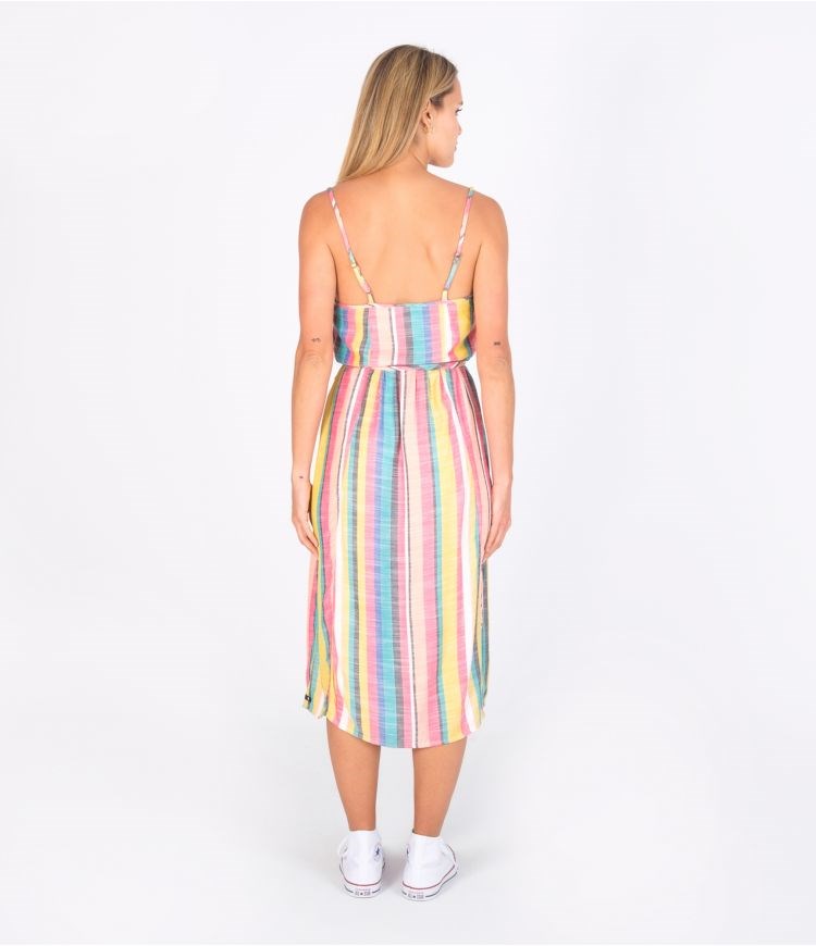 Hurley Kleider Baggy Sara Midi Streifen | 26QXHWZRG