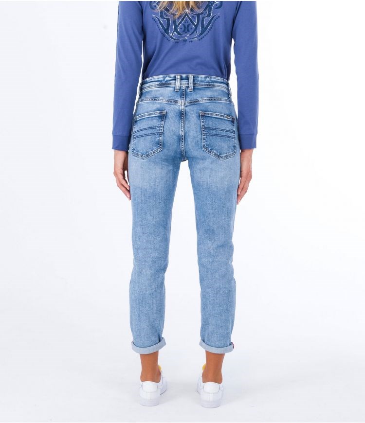 Hurley Laney Mom Oceancare Denim Pant Bottoms Denim Wf2 | 84PFXKUOB