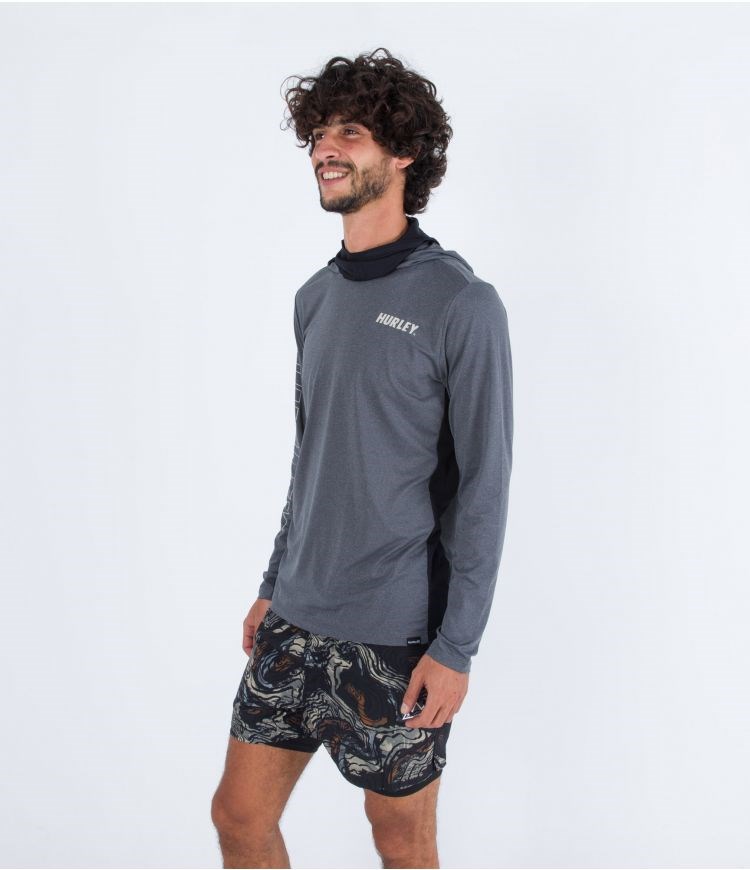 Hurley Lycra Long Sleeve H2o Dri Atticus Fastlane Upf Grau | 96QFTWBCY